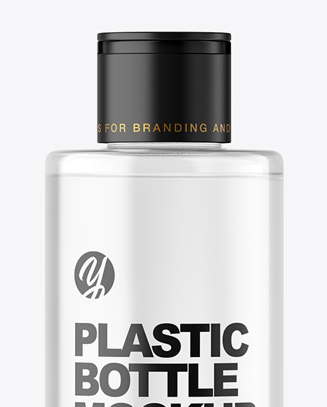 Clear Cosmetic Bottle Mockup