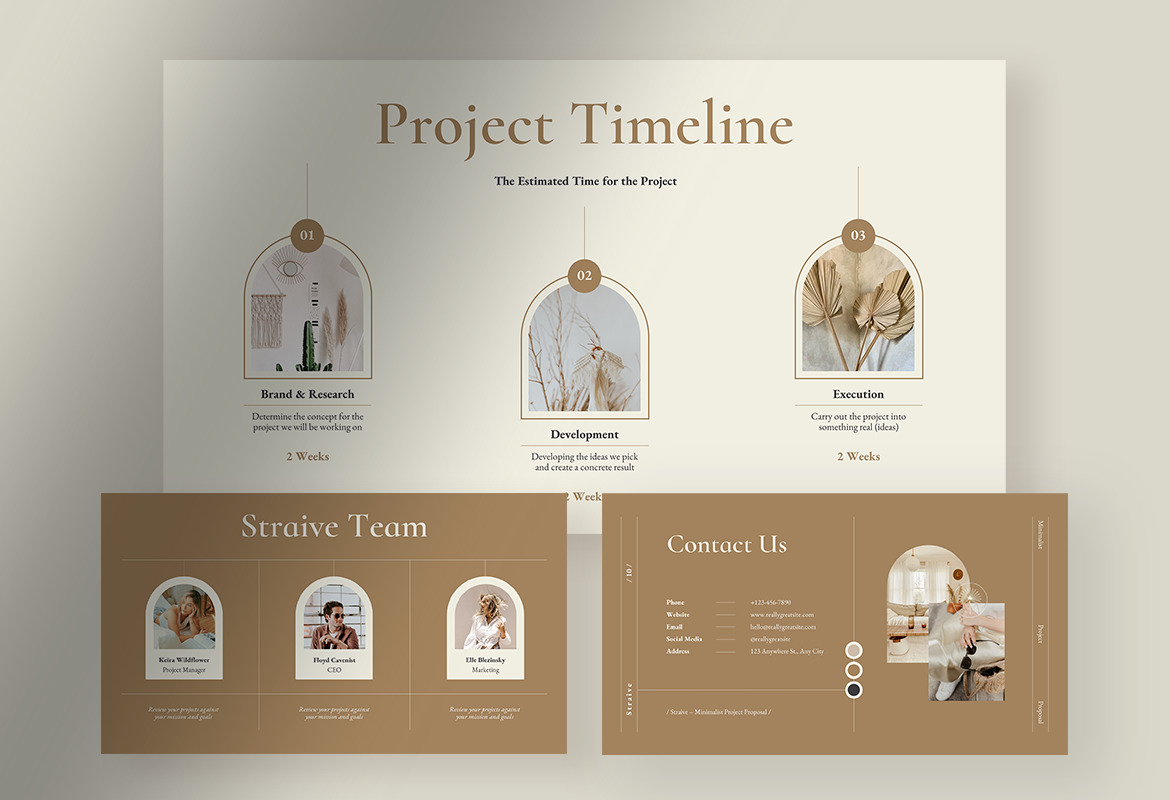 Straive - Peanut Butter Minimalist Project Proposal Presentation