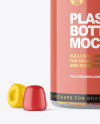 Plastic Bottle with Gummies Mockup Plastic Bottle with Gummies Mockup