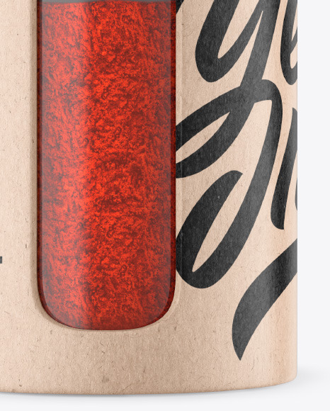 Matte Spice Jar w/ Paprika Mockup