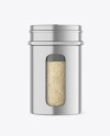 Metallic Spice Jar w/ Granulated Garlic Mockup