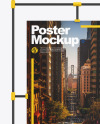 Stand with Poster Mockup