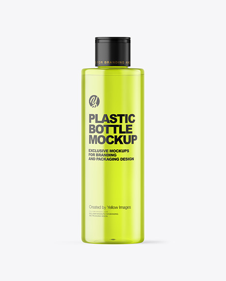 Color Plastic Cosmetic Bottle Mockup Color Plastic Cosmetic Bottle Mockup