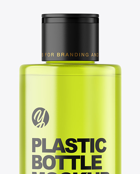 Color Plastic Cosmetic Bottle Mockup Color Plastic Cosmetic Bottle Mockup