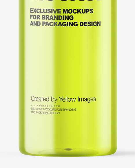 Color Plastic Cosmetic Bottle Mockup Color Plastic Cosmetic Bottle Mockup