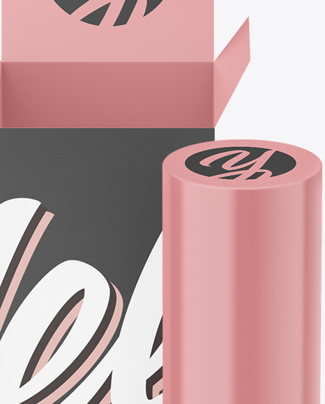 Lipstick Pencil with Box Mockup