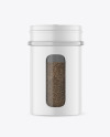Matte Spice Jar w/ Black Pepper Mockup