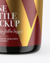 Dark Glass Champaign Bottle Mockup