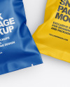 Two Matte Snack Package Mockup