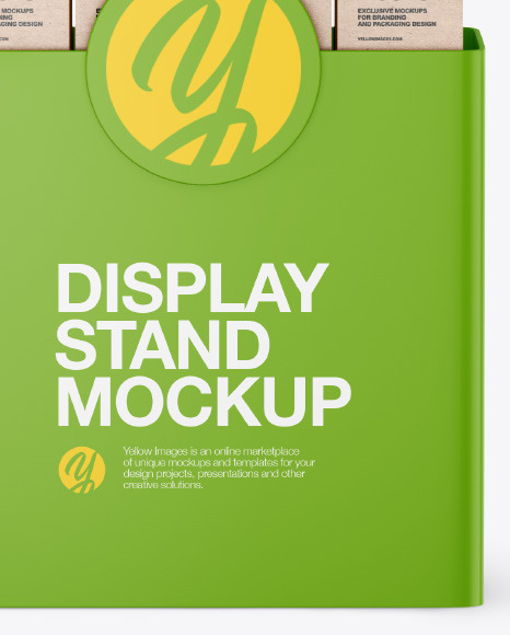 Plastic Display Stand Mockup