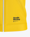 Raglan Full-Zip Hoodie Mockup - Front View