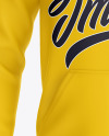 Raglan Full-Zip Hoodie Mockup - Front View