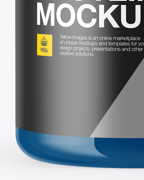 300ml Glossy Protein Jar Mockup