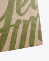 Kraft Paper Shopping Bag Mockup - Halfside View