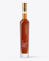 Clear Glass Bottle with Cognac Mockup