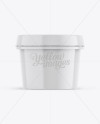 Glossy Ice Cream Cup Mockup - Front View