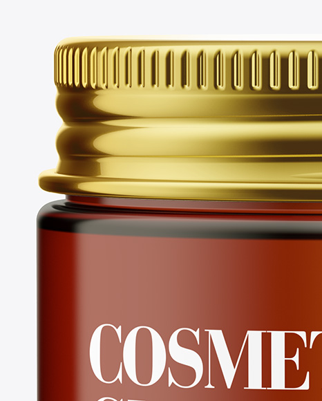 Cosmetic Jar Mockup - Front View