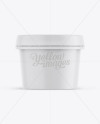 Matte Ice Cream Cup Mockup - Front View