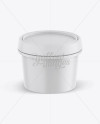 Matte Ice Cream Cup Mockup (High-Angle Shot)