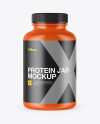 300ml Matte Protein Jar Mockup