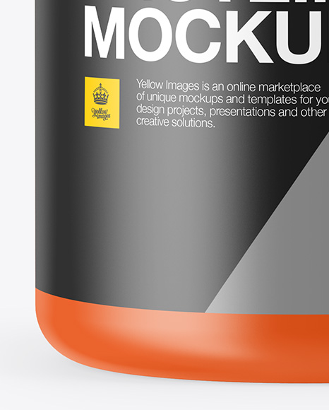 300ml Matte Protein Jar Mockup