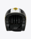 Vintage Motorcycle Helmet Mockup - Front View