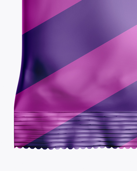 Matte Metallic Wet Wipes Pack Mockup - Front View