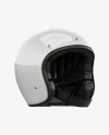 Vintage Motorcycle Helmet Mockup - Right Half Side View