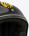 Vintage Motorcycle Helmet Mockup - Right Half Side View