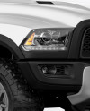 Dodge Ram 1500 Mockup - Half Side View