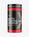 Matte Protein Jar Mockup