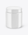 Glossy Plastic Jar Mockup