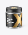 Metallized Plastic Jar Mockup Metallized Plastic Jar Mockup
