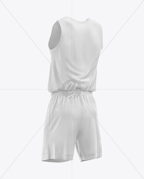 Basketball Kit Mockup - Half Side View