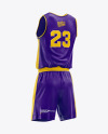 Basketball Kit Mockup - Half Side View