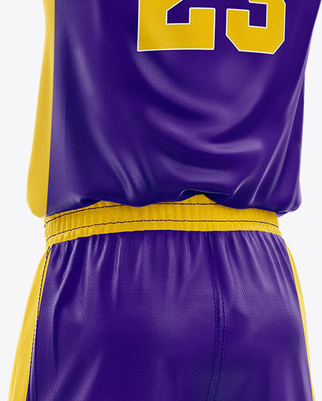 Basketball Kit Mockup - Half Side View