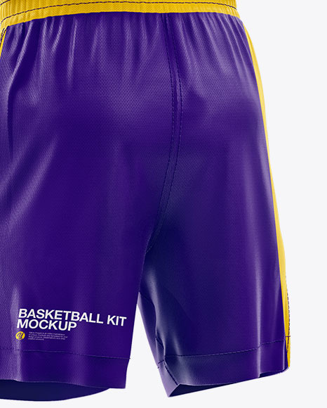 Basketball Kit Mockup - Half Side View