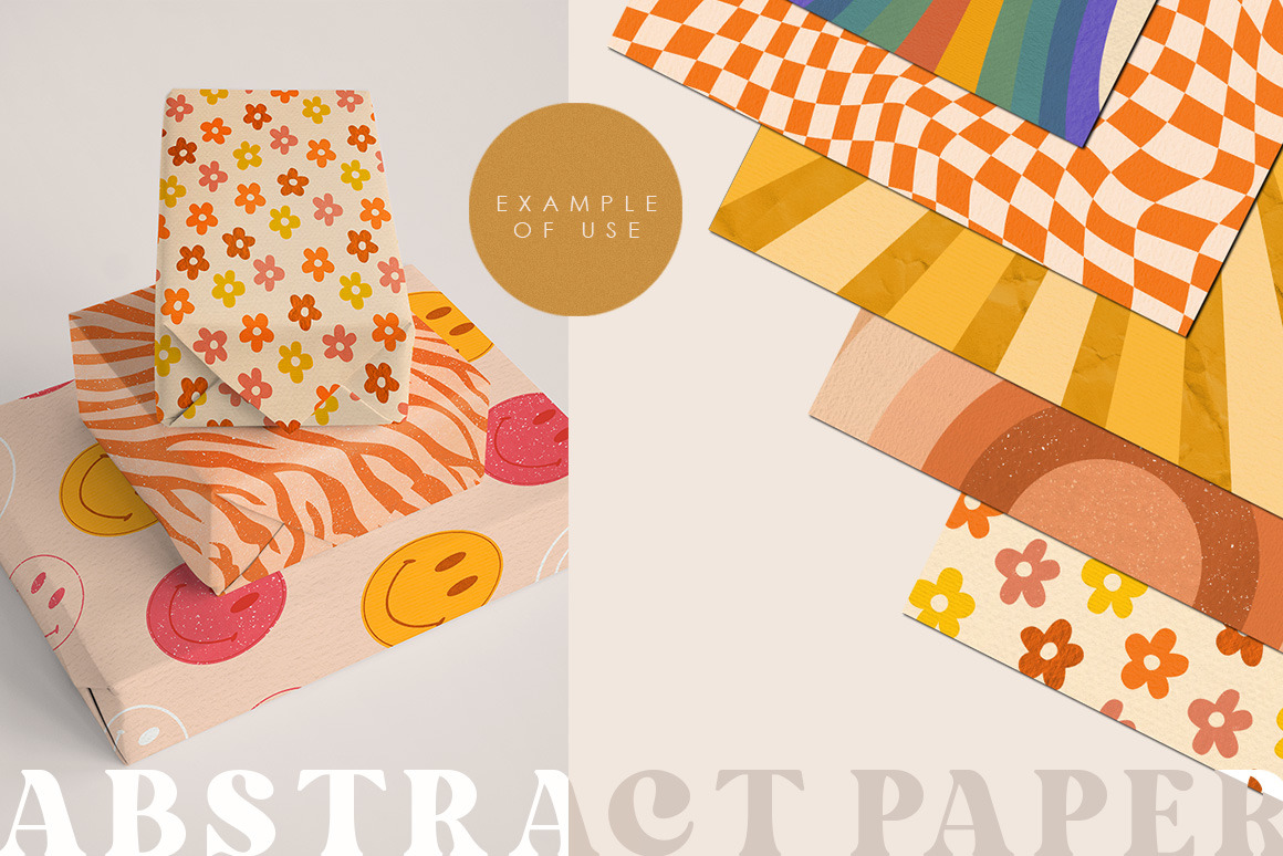 Retro Vibes Abstract Paper Retro Vibes Abstract Paper