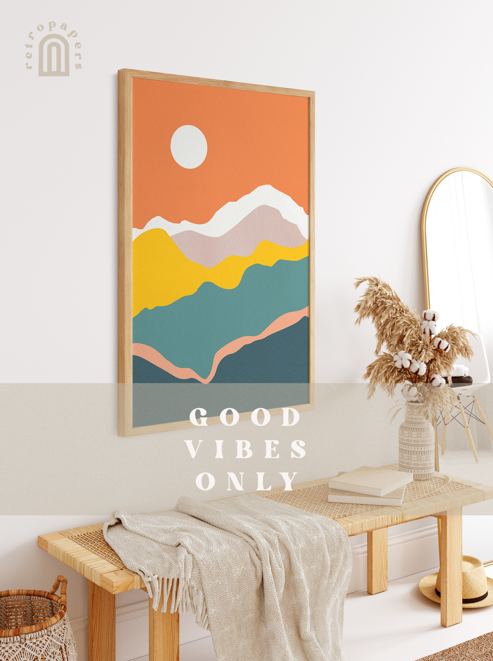 Retro Vibes Abstract Paper Retro Vibes Abstract Paper