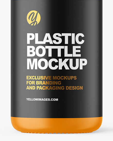 Matte Cosmetic Bottle with Pump Mockup