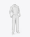 Worker Uniform (Coveralls) Mockup – Front Half Side View