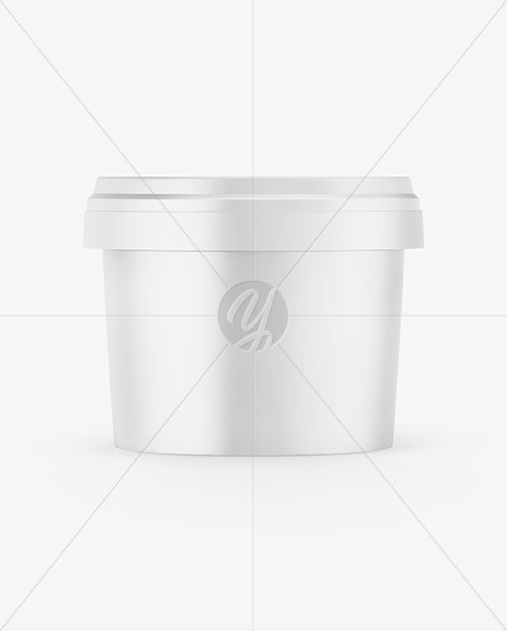 Plastic Cosmetic Jar Mockup