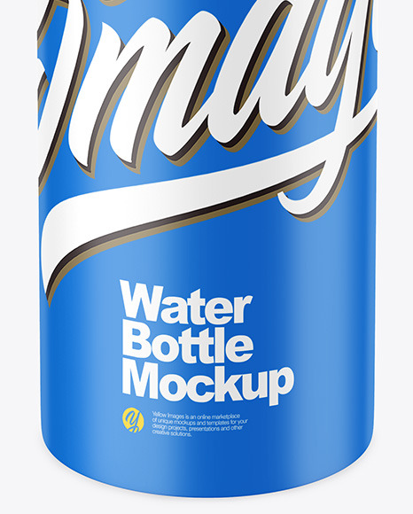 Matte Plastic Bottle Mockup