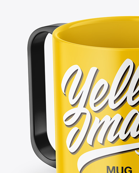 Two Glossy Mugs Mockup