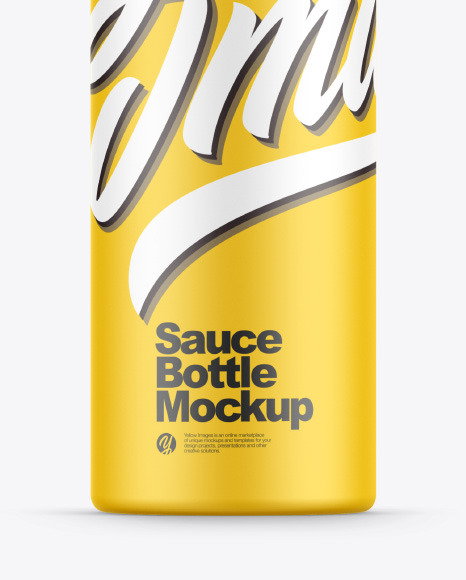 3 Hole Plastic Sauce Bottle Mockup
