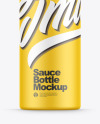 3 Hole Plastic Sauce Bottle Mockup