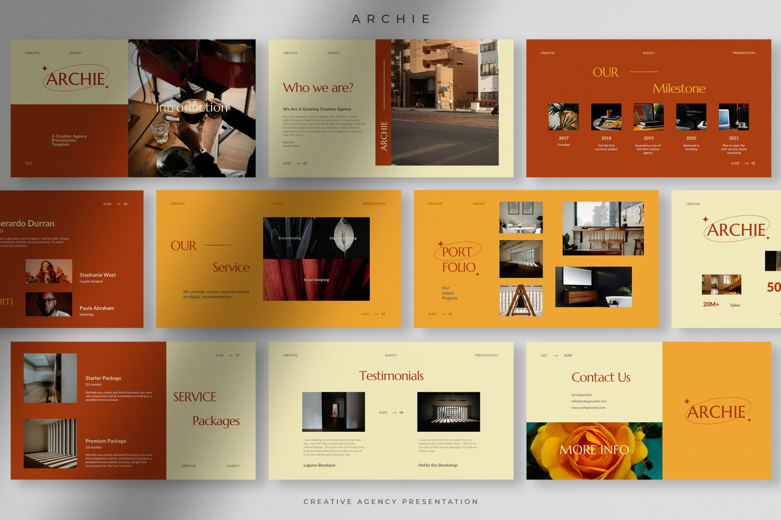 Archie - Warm Autumn Creative Agency Presentation Archie - Warm Autumn Creative Agency Presentation