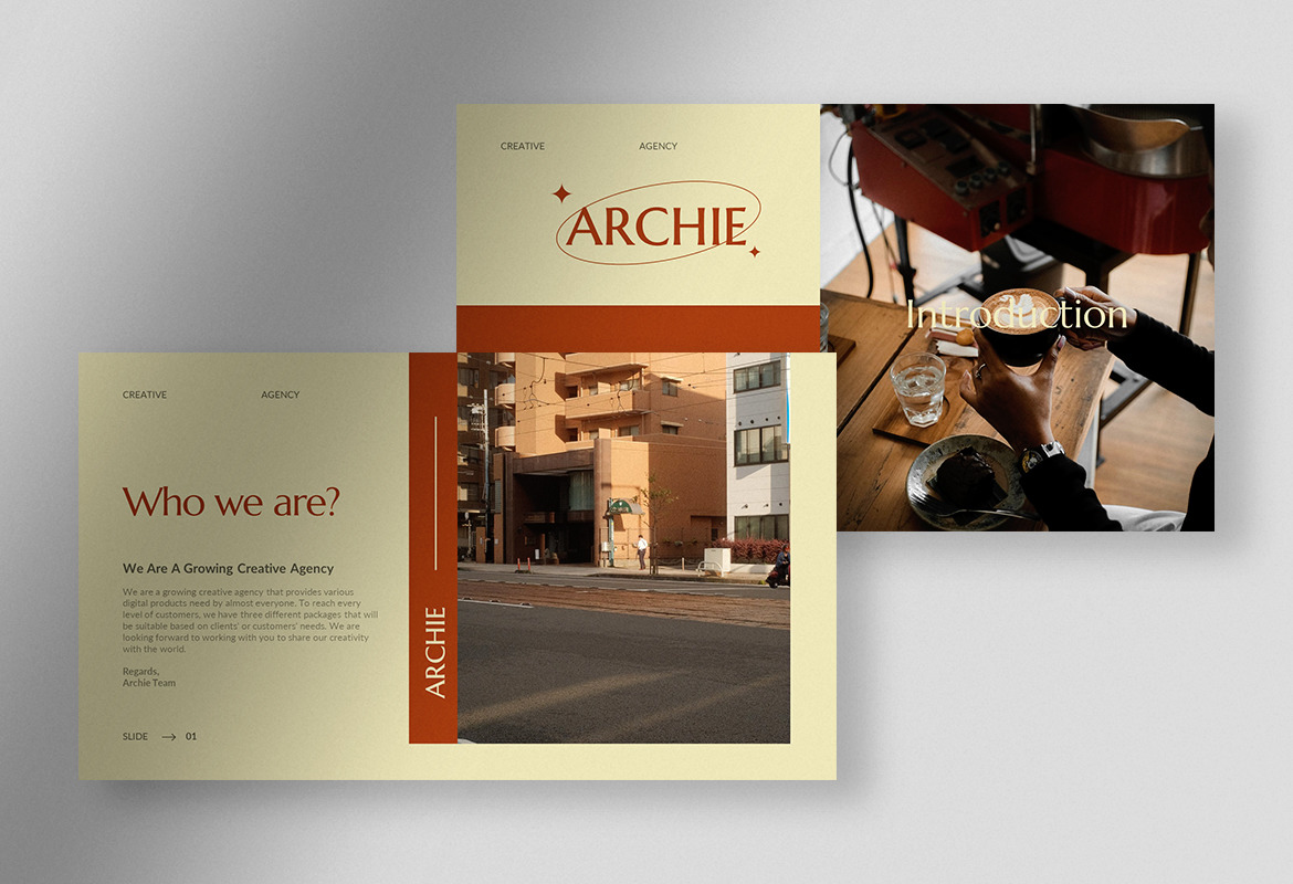 Archie - Warm Autumn Creative Agency Presentation Archie - Warm Autumn Creative Agency Presentation