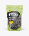 Frosted Plastic Pouch w/ Dried Prunes Mockup