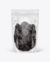 Clear Plastic Pouch w/ Dried Prunes Mockup